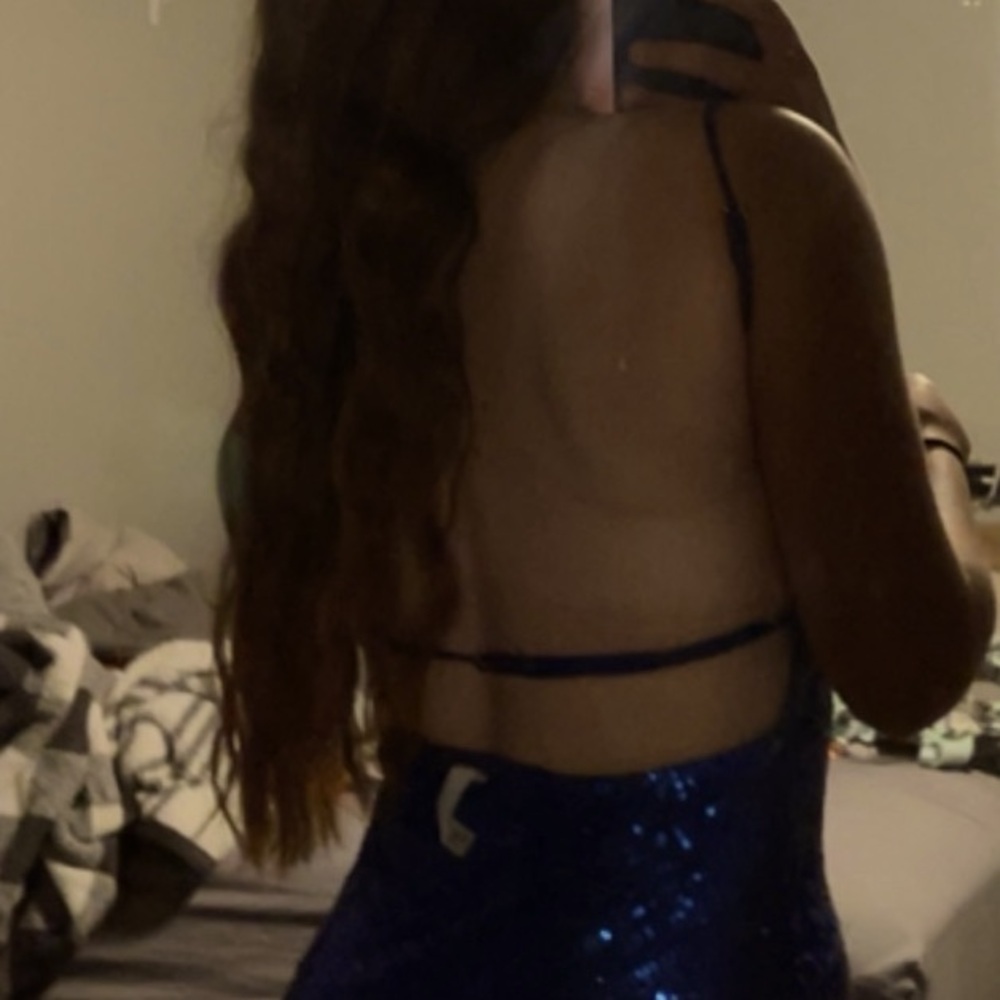 Lucy in the Sky blue homecoming dress